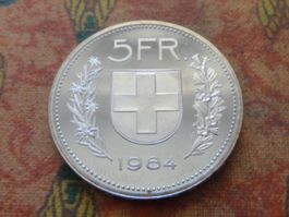 5 Fr. 1984  AUS MUNZSATZ KAPUTT