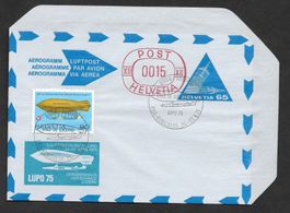 Flugpost Aerogramm Nr. 105 Sonderstempel 57 LUPO Luzern 1975