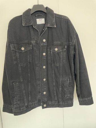 Jeansjacke Bershka schwarz denim Grösse XXS