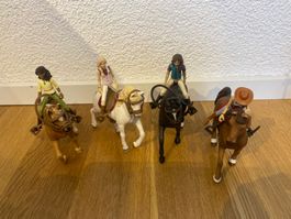 Schleich Horse Club Pferde mit Reiterinnen  guter Zustand