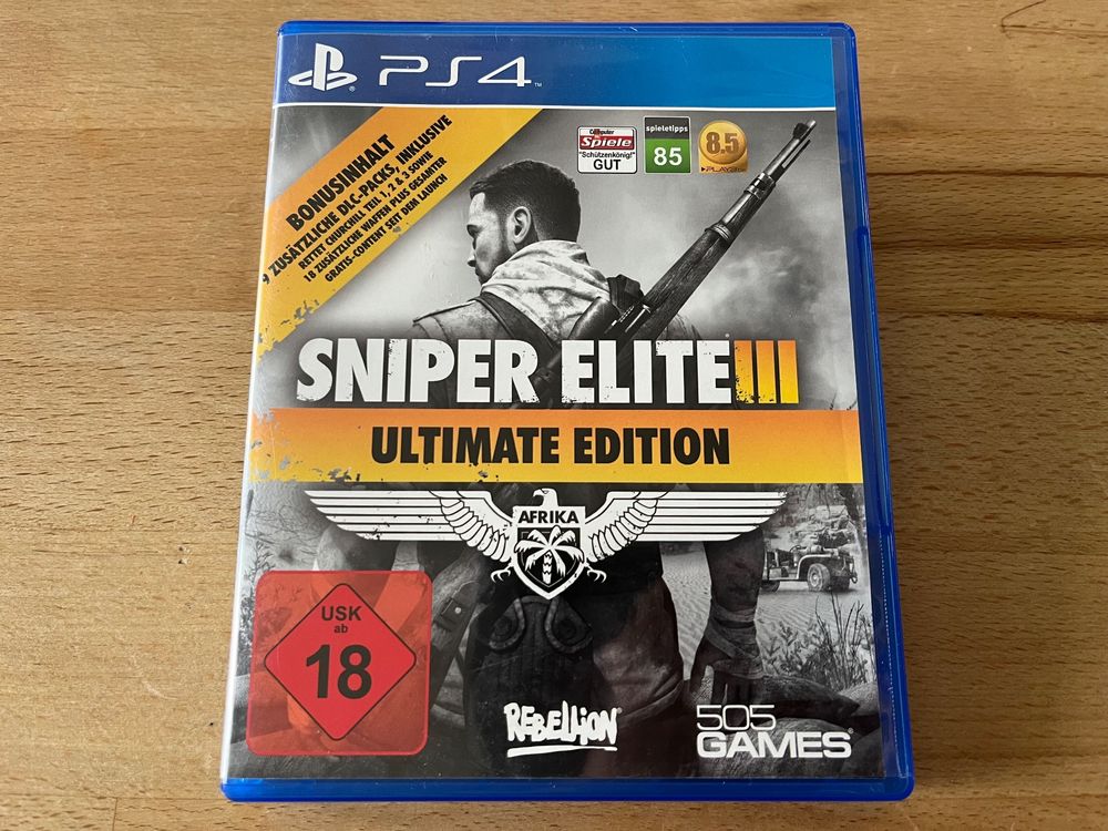 Jeu PS3 Sniper Elite III Ultimate Edition - Très Bon état, Complet Avec Boîte
