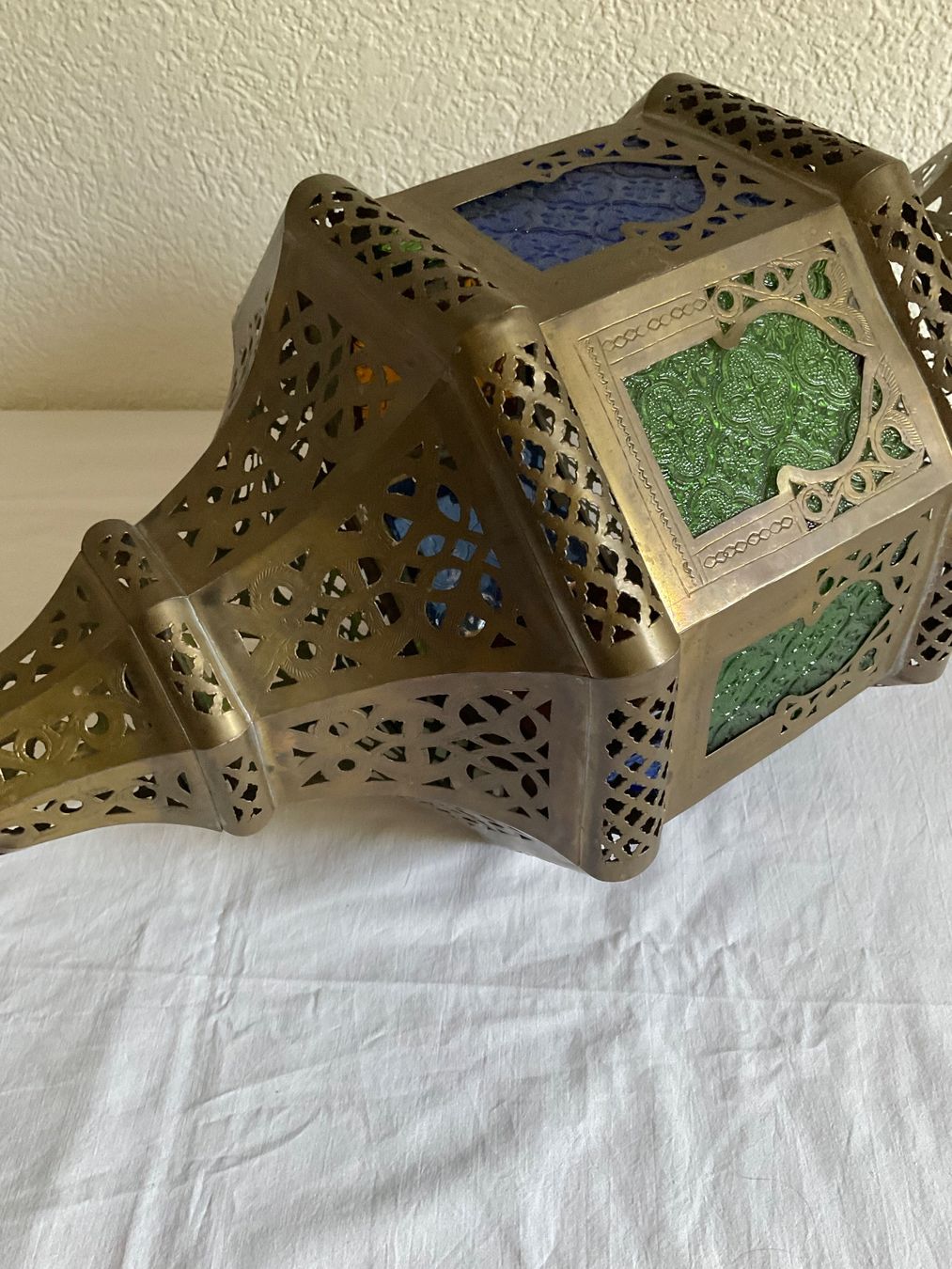 Kronleuchter & Deckenlampen: Orientale Hängelampe Messing bunt Glas – Gebraucht aus Bern von jas_8tz2 3