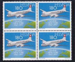 Postfrisch Nordatlantik Swissair 1997