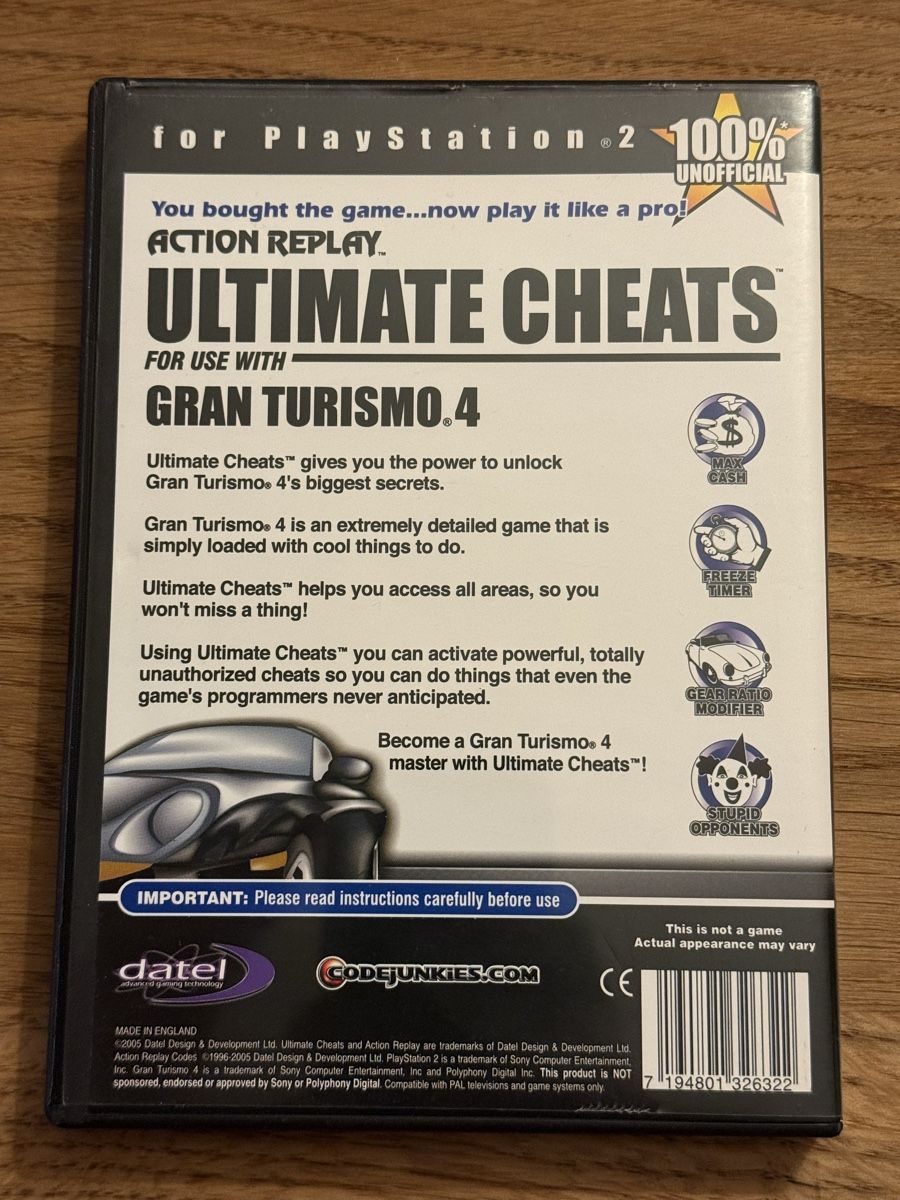 Sony Giochi: Playstation 2 Gran Turismo 4 Ultimate Cheat – Usato da Wädenswil venduto da dom_pz5d 1