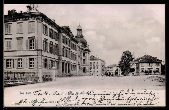 Cartoline postali: AK Herisau, In der Poststraße – Usato da Berlin venduto da bartko-reher