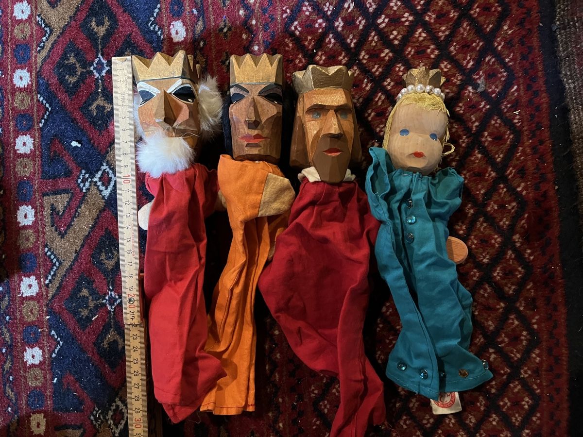 Bambole: 4Holz Handpuppen  Vintage – Usato da Urnäsch venduto da schneewittli.