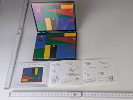 Retro Design Büroset Bandai Palettacom (1985) Memphis-Stil