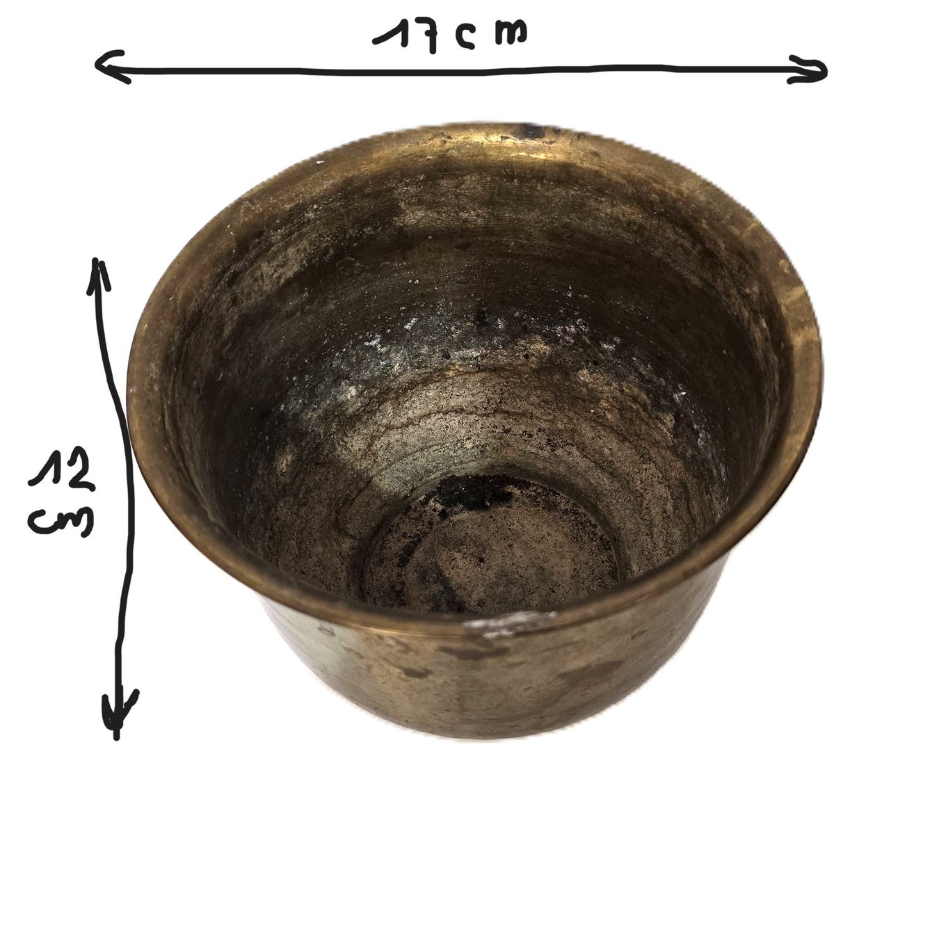 Vasi per fiori: Cache pot en laiton vintage – Usato da La Chaux-de-Fonds venduto da Cokecollection 1