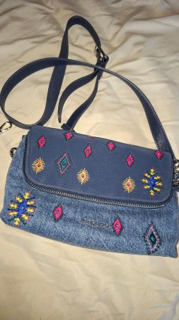 Petit sac bandoulière en jean Desigual