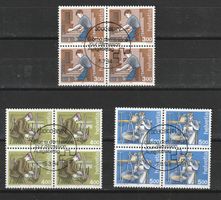 1993 / 1994 Mensch und Beruf III, Viererblock Ersttagstempel