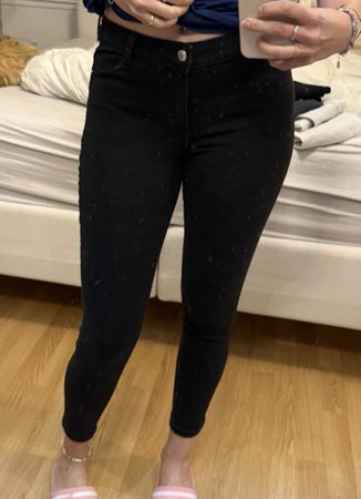 Schwarze Skinny Jeans, Grösse 40, Top Zustand!