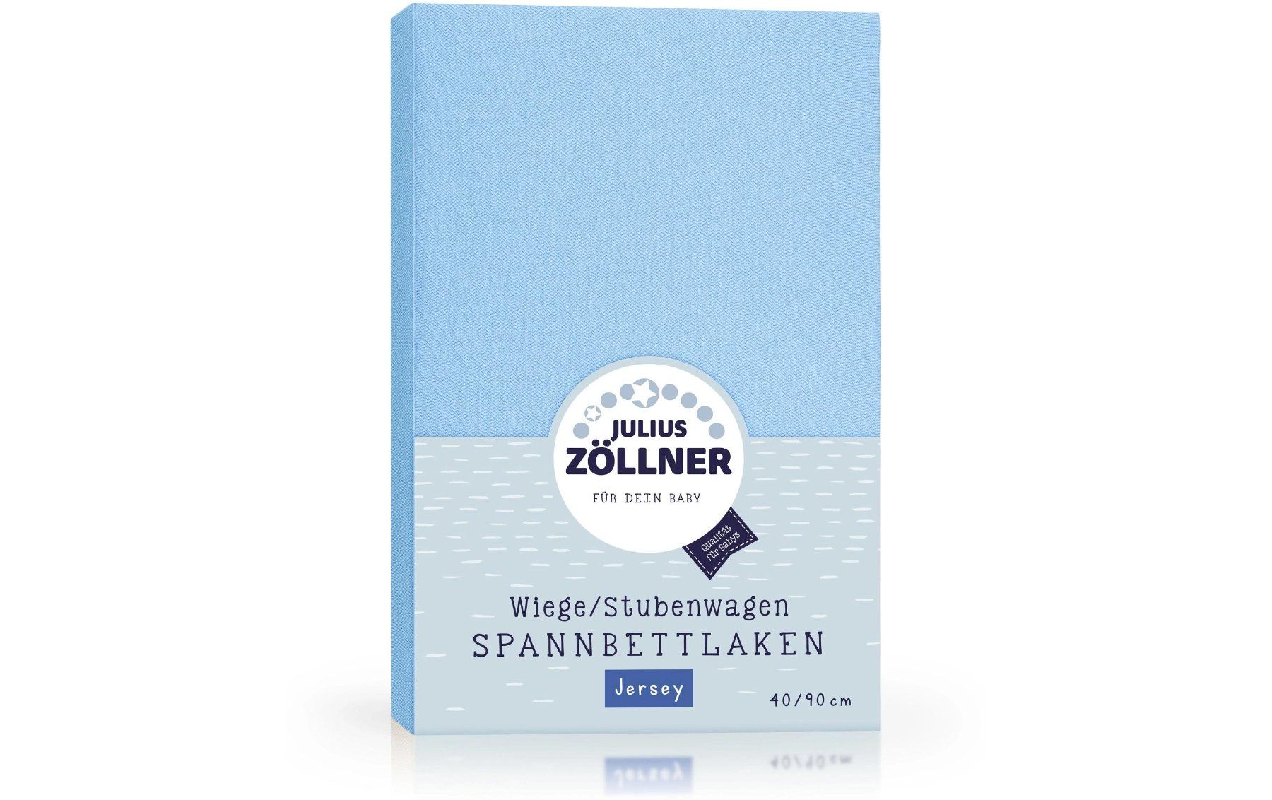 Biancheria da letto: Julius Zöllner Fixleintuch Jersey 90x40 hellblau – Nuovo e nell'imballaggio originale da Wangen b. Olten venduto da Babywohl