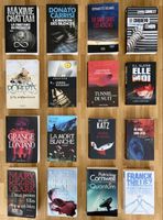 16 romans policier / suspense (grands formats) !!