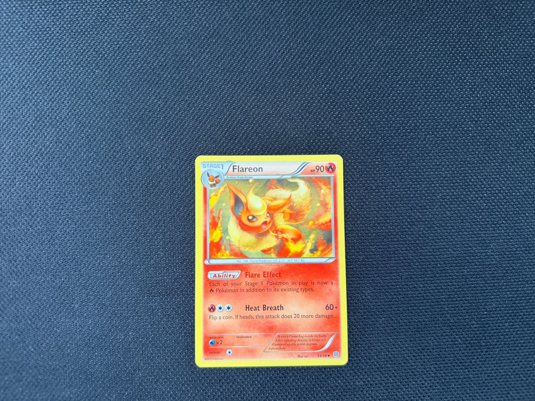 Pokémon Cartes à collectionner: Flareon 13/98 – D'occasion à Zürich par mountainwizard00