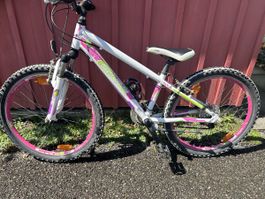 Kinderfahrrad California Weiss Pink