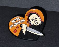 Pin Herz Form 🖤Halloween🧡 Michael Myers ca. 3 cm