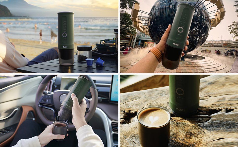 3-in-1 Portable Espressomaschine Mit Akku - Für Kapseln & Pulver