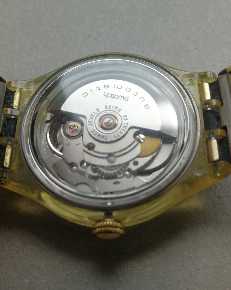 Swatch Orologi: Swatch-Uhr Automatic mit Flexband – Usato da Goldau venduto da Ejidomar 4