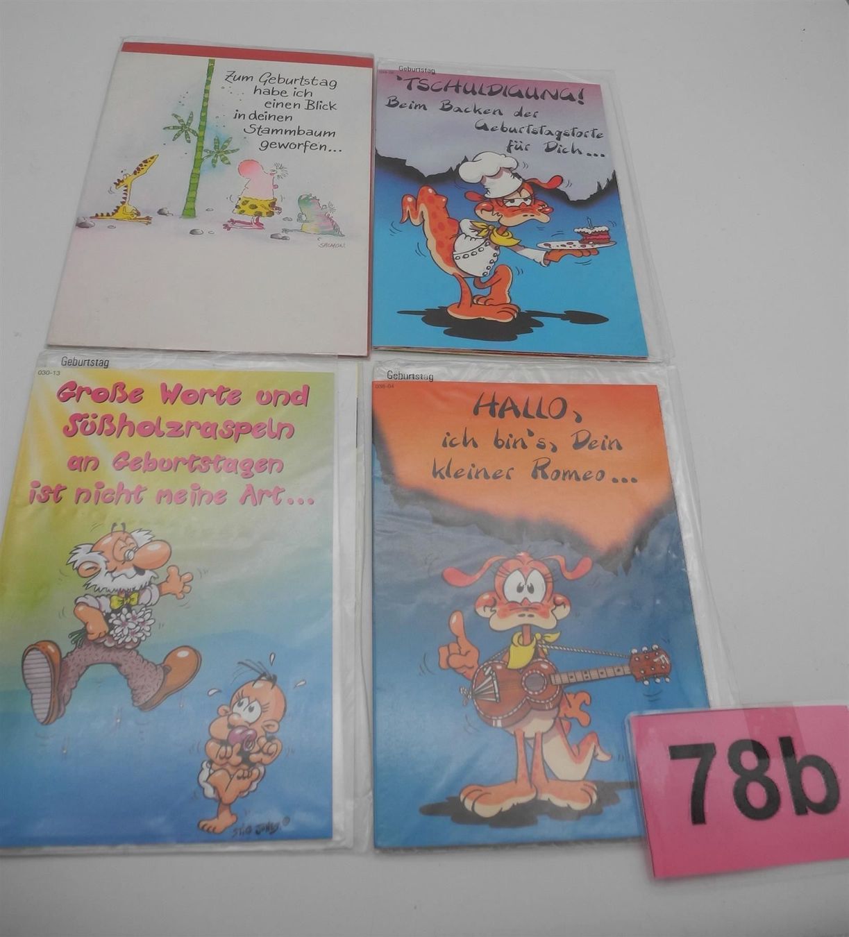 Cartoline: 4 Geburtstagskarten, Nr. 78b – Nuovo e nell'imballaggio originale da Kottwil venduto da Crazyrolf 1