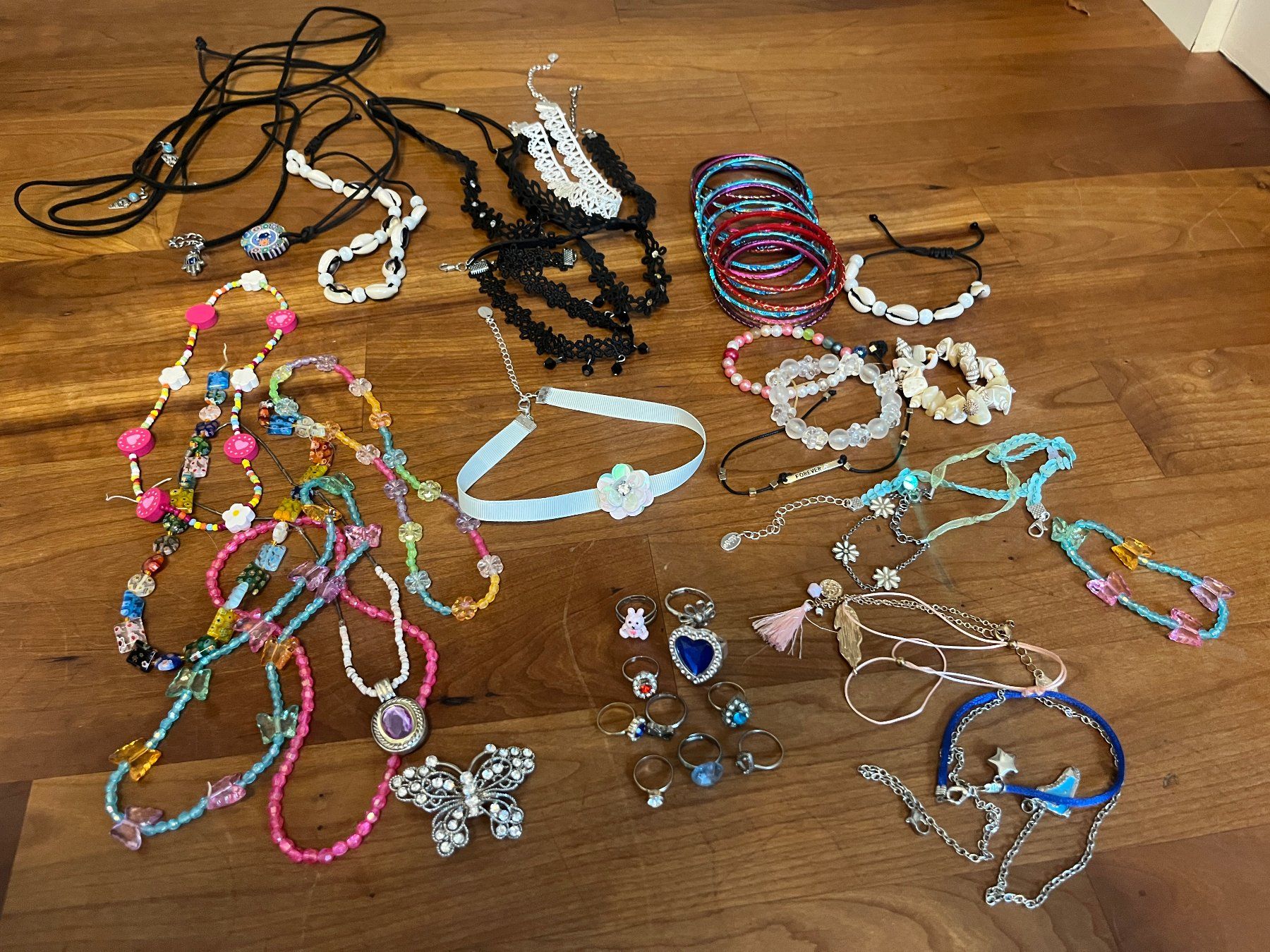 Sonstiger Schmuck: grosses Set Schmuck Mädchen mit diversen Ketten & Ringen – Gebraucht aus Muri b. Bern von Buppalina