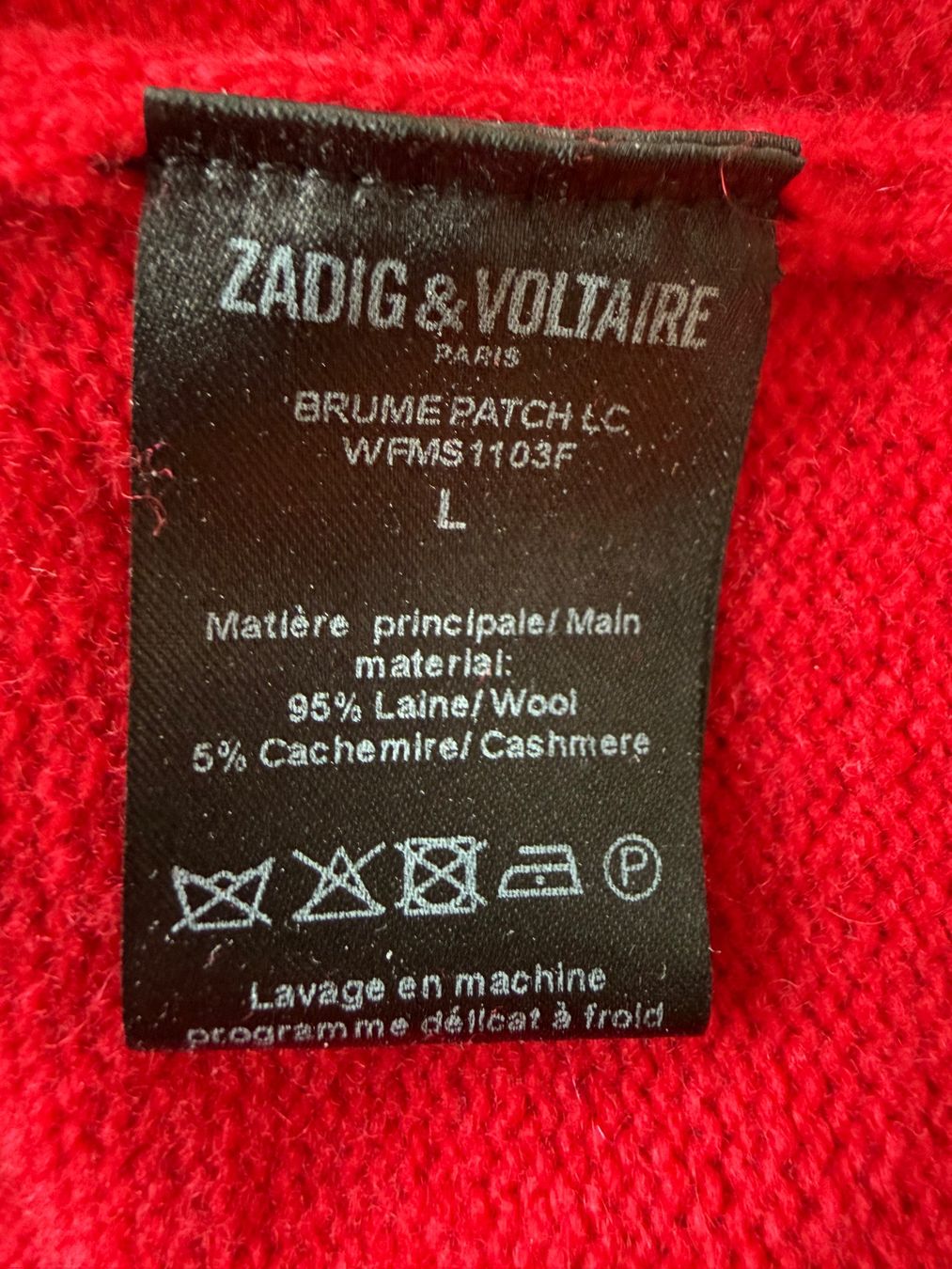Pulls & Sweat-shirts: Zadig & Voltaire Pullover L Rot Wolle Cashmere – D'occasion à Basel par Rouge. 9