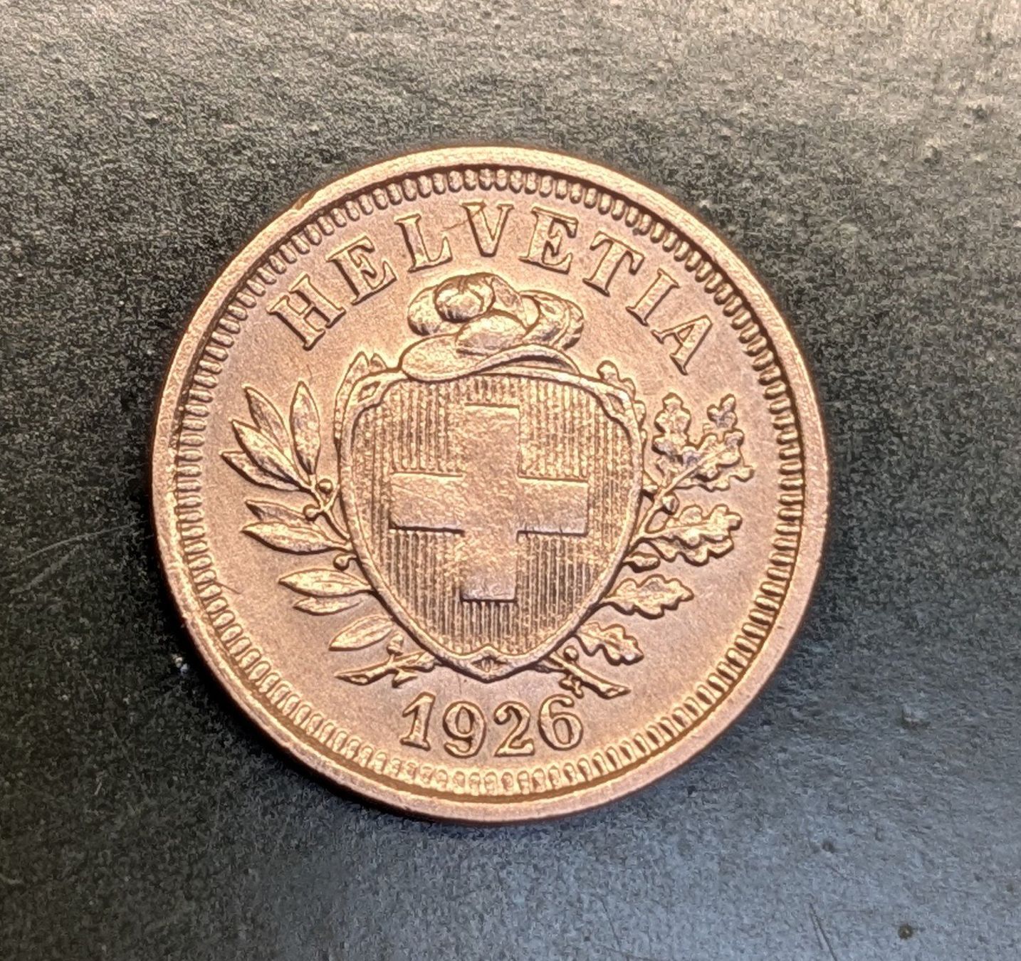 Alle Münzen: 1 Rappen 1926 (Bronze) – Gebraucht aus Zetzwil von Spitz70