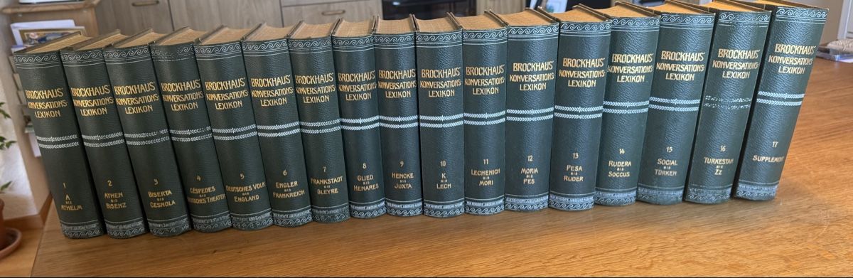 Libri: Brockhaus Konversationslekikon Leipzig 1908  – Usato da Winkel venduto da grexy 1