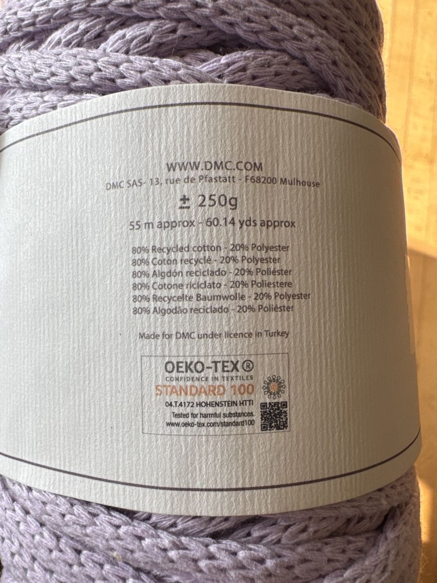 Lana: DMC Nova Vita Recycelte Baumwolle 4x 250g – Nuovo e nell'imballaggio originale da Seuzach venduto da CarmelinaFerraris 2