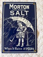 Original Morton Salt Reklameschild