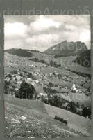 AK sw Amden SG mit Leistkamm ≈ 1960