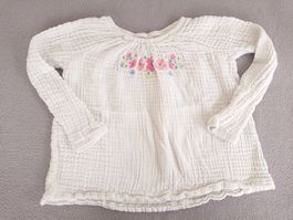 Mädchen Langarmshirt Gr. 104 Weiss