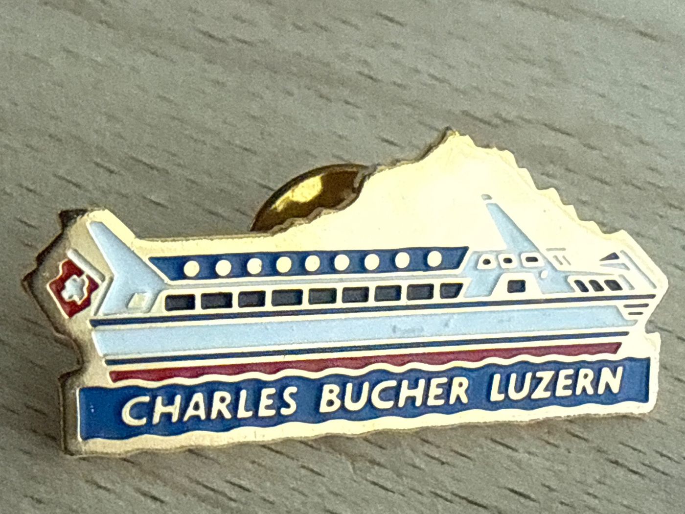 Plaketten & Abzeichen: Pin  Charles Bucher Luzern – Gebraucht aus Glattbrugg von Schweigmatt