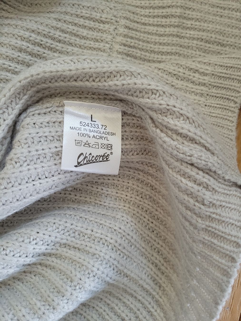 Giacche: Strickjacke Chicorée mit Kapuze, hellgrau, Grösse L – Usato da Büren NW venduto da nie_k6382 3