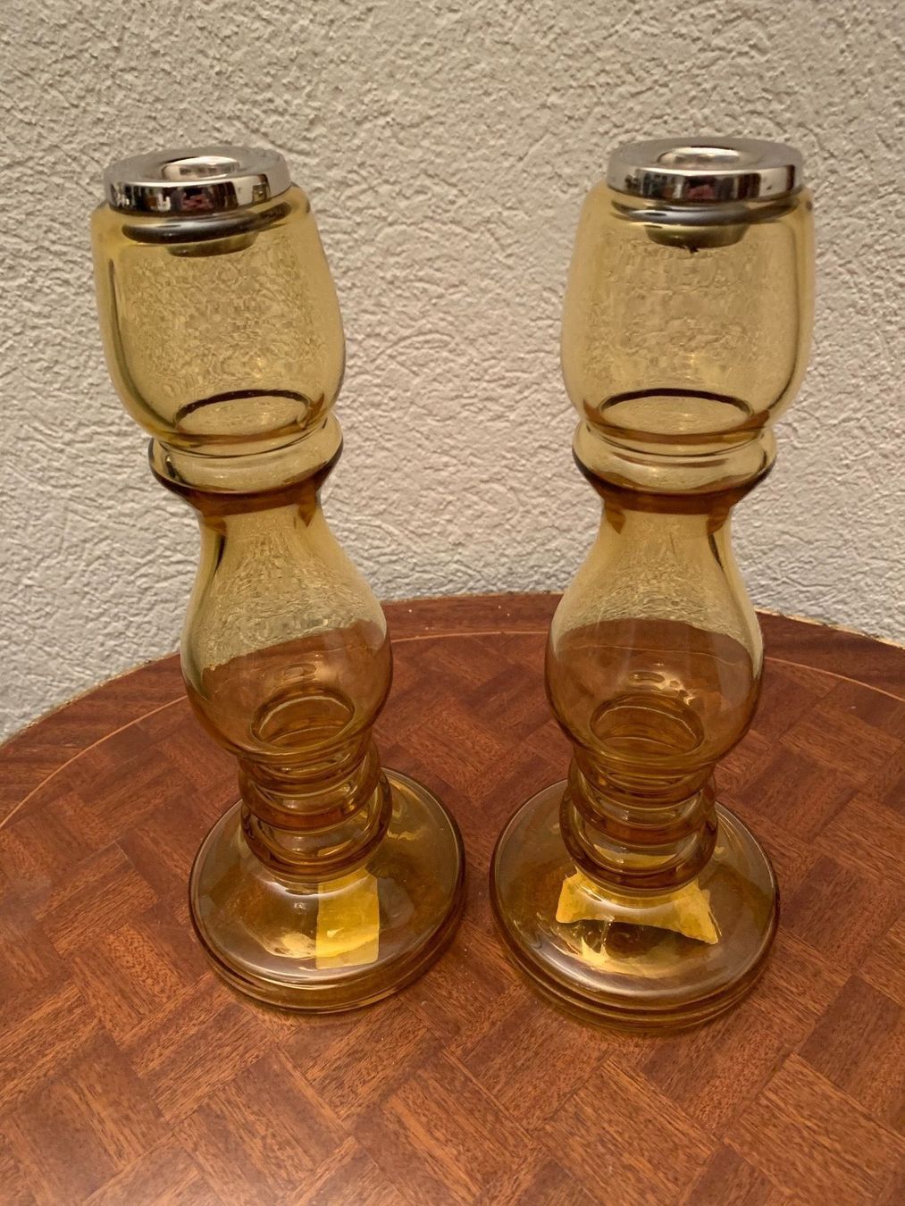 Portacandele: 2 Kerzenständer aus Glas. Nie gebraucht – Nuovo (secondo la descrizione) da Allschwil venduto da Kasi1010 1