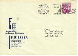Fensterfabrik F. Biesser Luzern 1938