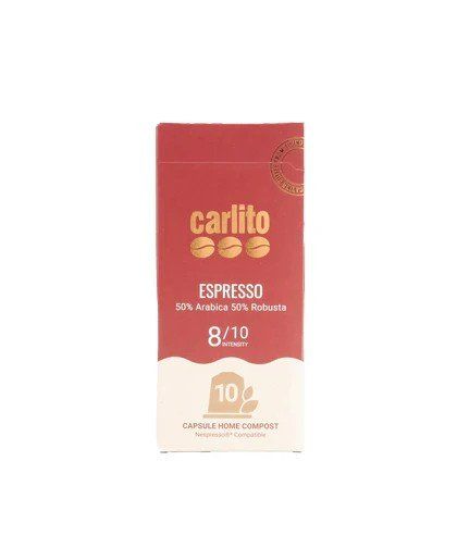 Cibi & Specialità: Caffè Carlito Espresso Kapseln Nespresso Systeme 55g – Nuovo e nell'imballaggio originale da Roveredo GR venduto da exp_2jhb