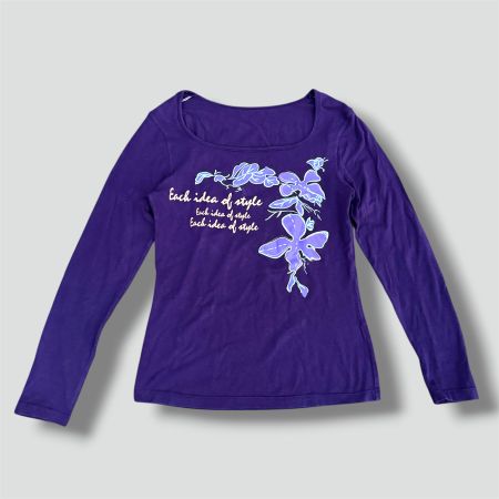 Vintage "each idea of style" graphic longsleeve (miss sixty)