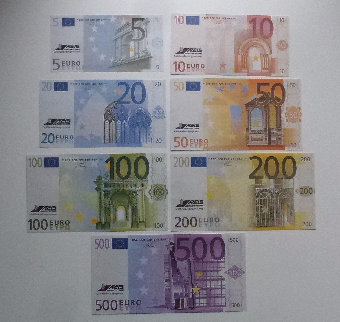 Banconote: Lot + 7 Werbe Euro Scheine – Usato da Walkringen venduto da Casablanca777 1