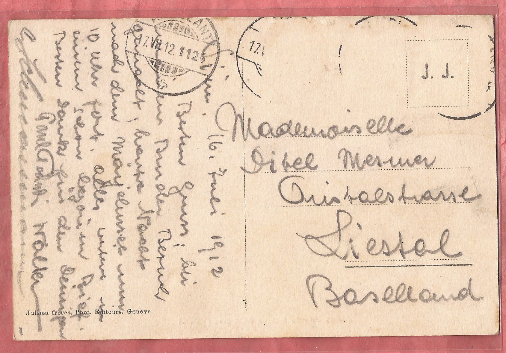 Cartoline postali: Sierre - Vieille Maison - 1912 – Usato da Fislisbach venduto da Porano 1