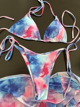 SHEIN BIKINI SET MIT PAREO GRÖSSE M