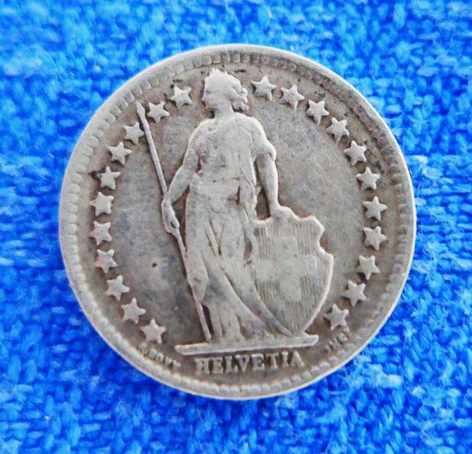 Tutti le monete: 4 x 50 Rappen aus den Jahren 1932/1951/1958 und 1970 – Usato da Glattpark(Opfikon) venduto da Latouret 1