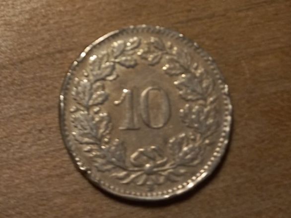 Tutti le monete: 10 Rappen 1919 – Usato da Zürich venduto da Hofzgee 1
