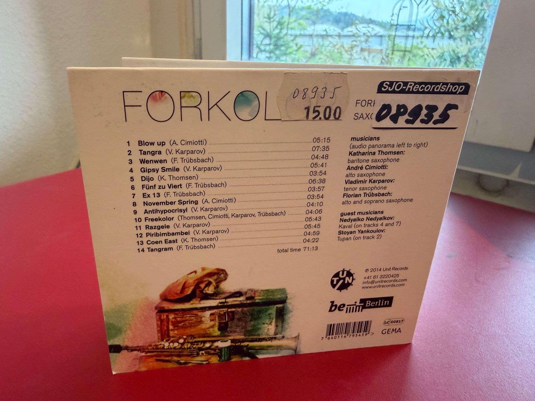 CDs: Forkolor Saxophone Quartet - Forkolor - KA02BS – D'occasion à Küsnacht ZH par JazzRecords 1