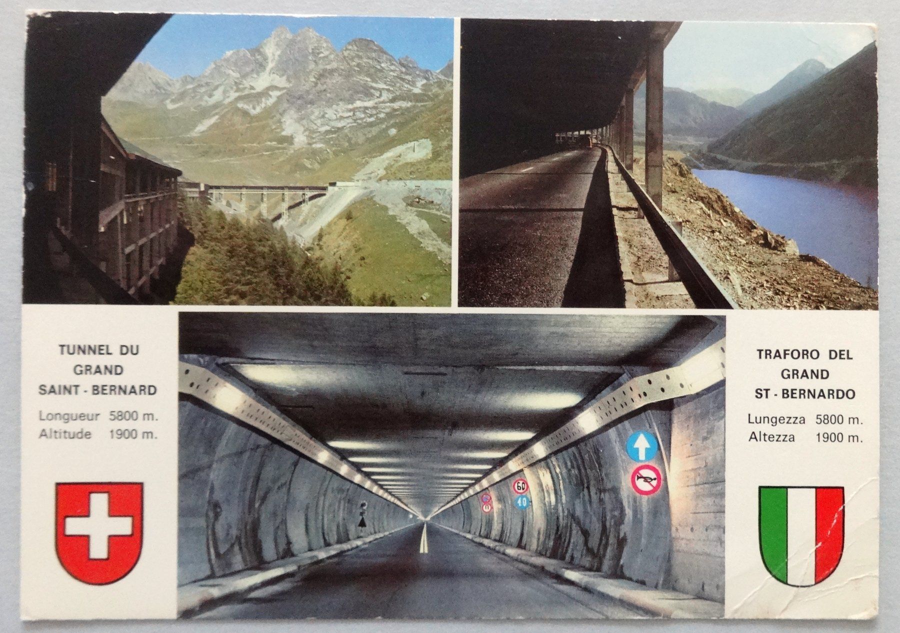 Ansichtskarten: Tunnel et galeries du Grand-St-Bernard – Defekt aus Fétigny von Billy2miny