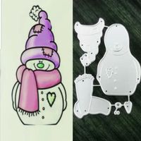 🐸 STANZSCHABLONE BASTELSET SCHNEEMANN WEIHNACHTEN