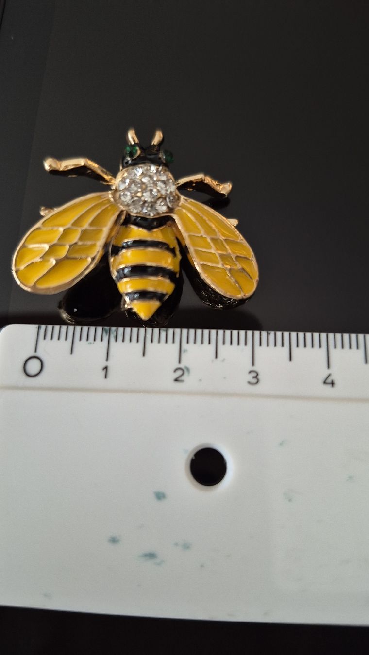 Spille & Fermagli: Bienen Broche mit Strass & Emaille, sommliche Accessoire – Nuovo (secondo la descrizione) da Schiers venduto da Carmela8 2