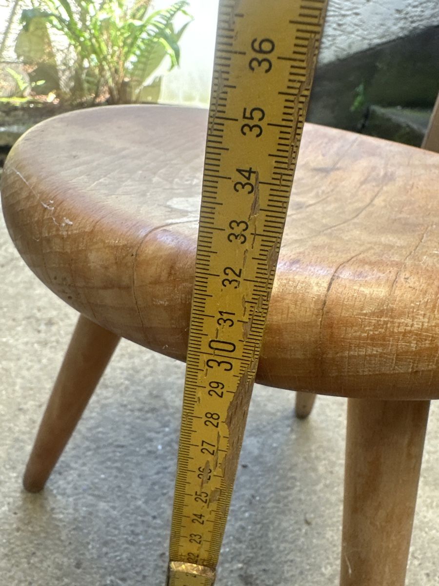 Hocker: kleiner Hocker, Vintage 3-Bein Schemel – Gebraucht aus Frauenfeld von aluma14 5