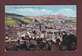 ST. GALLEN - Westquartier - Säntis - 1911 // Eckbug //