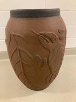 Indische Vase aus Terracotta