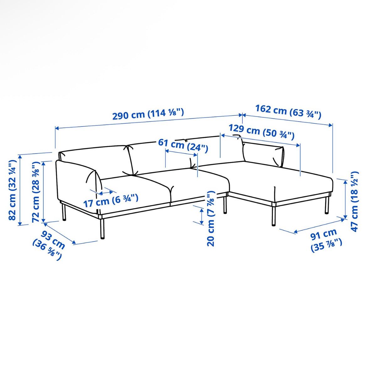 Sofas: Ikea Äpplaryd 3er Sofa mit Récamiere – Gebraucht aus Lostorf von jamielee22 6